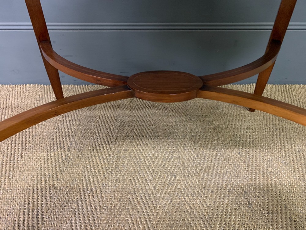 Edwardian Inlaid Mahogany Tray Top Table View IV