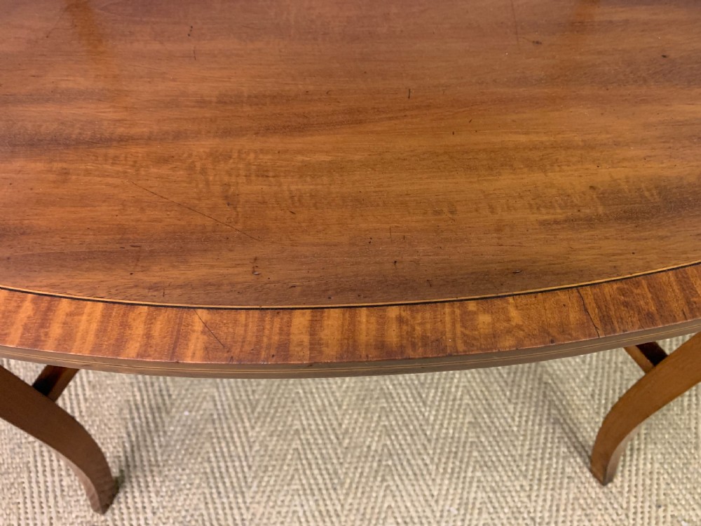 Edwardian Inlaid Mahogany Tray Top Table View VI