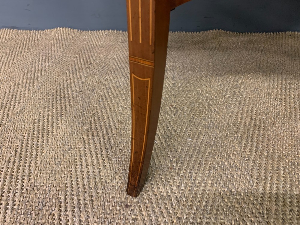 Edwardian Inlaid Mahogany Tray Top Table View VIII