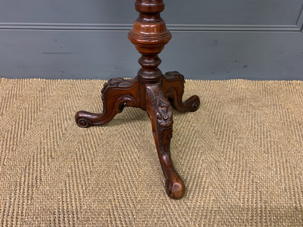 Victorian Walnut Lamp Table View IV