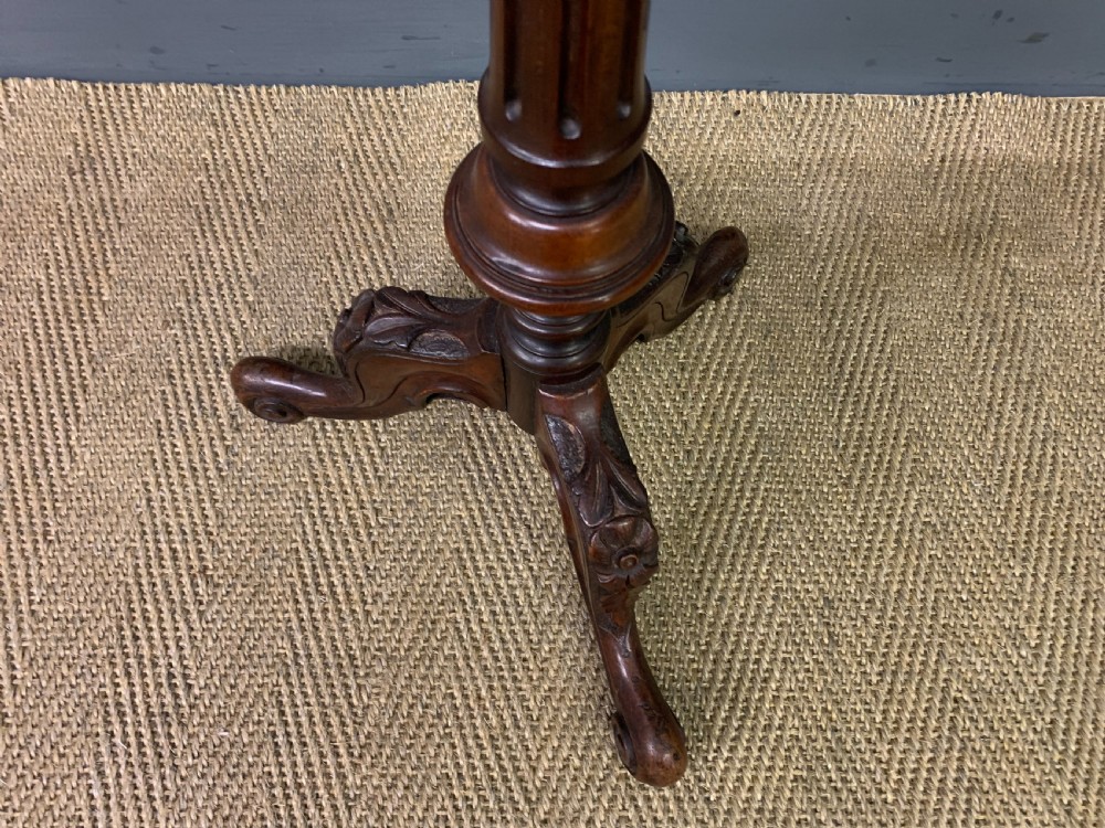 Victorian Walnut Lamp Table View V