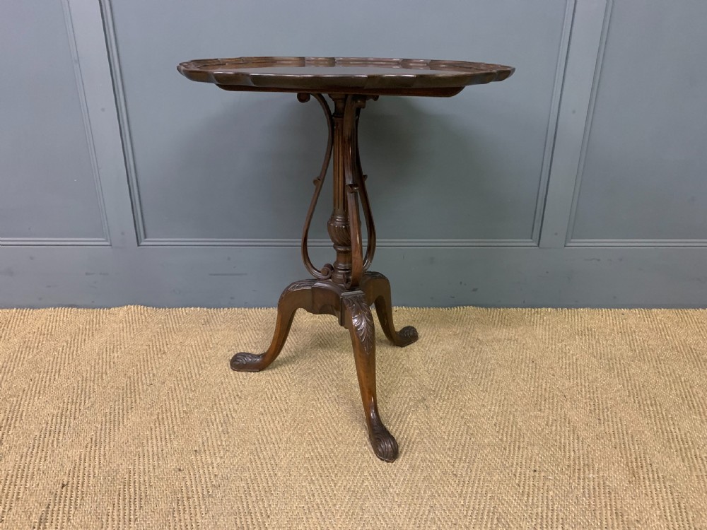 Mahogany Tripod Lamp Table View II