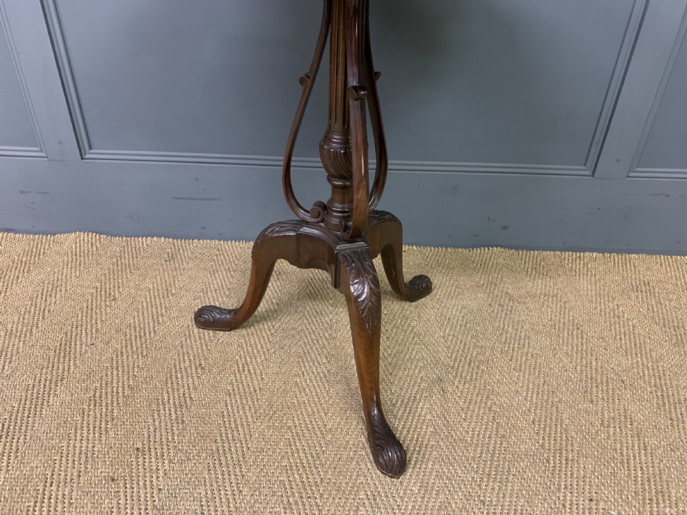 Mahogany Tripod Lamp Table View IV