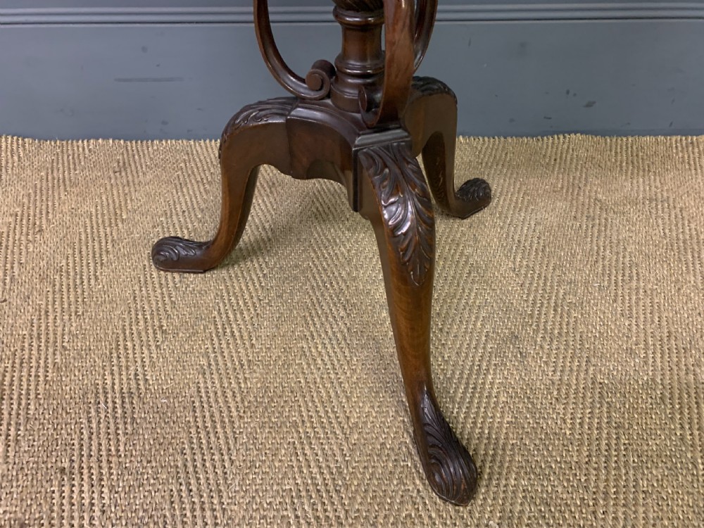 Mahogany Tripod Lamp Table View V