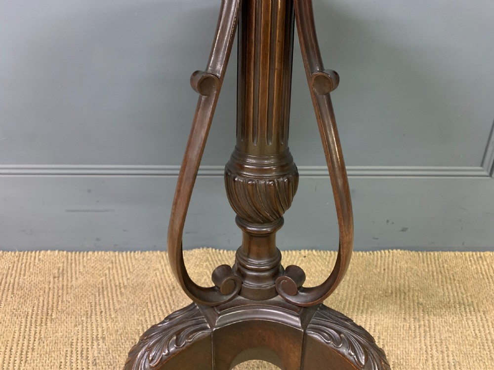Mahogany Tripod Lamp Table View VI