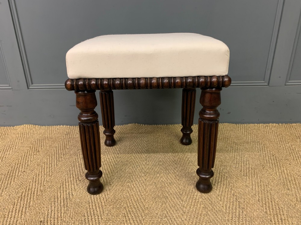 George IV Mahogany Stool View II