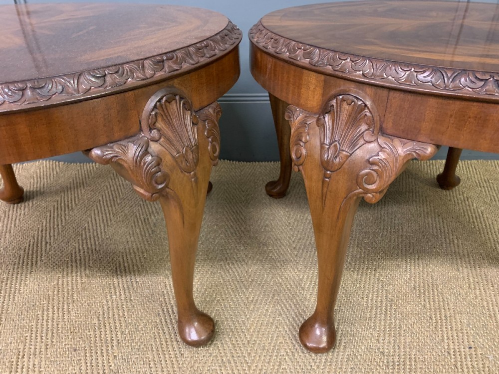 Pair of Flame Mahogany Coffee Tables View IV