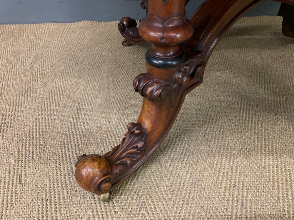 Victorian Inlaid Burr Walnut Octagonal Centre Table View VIII