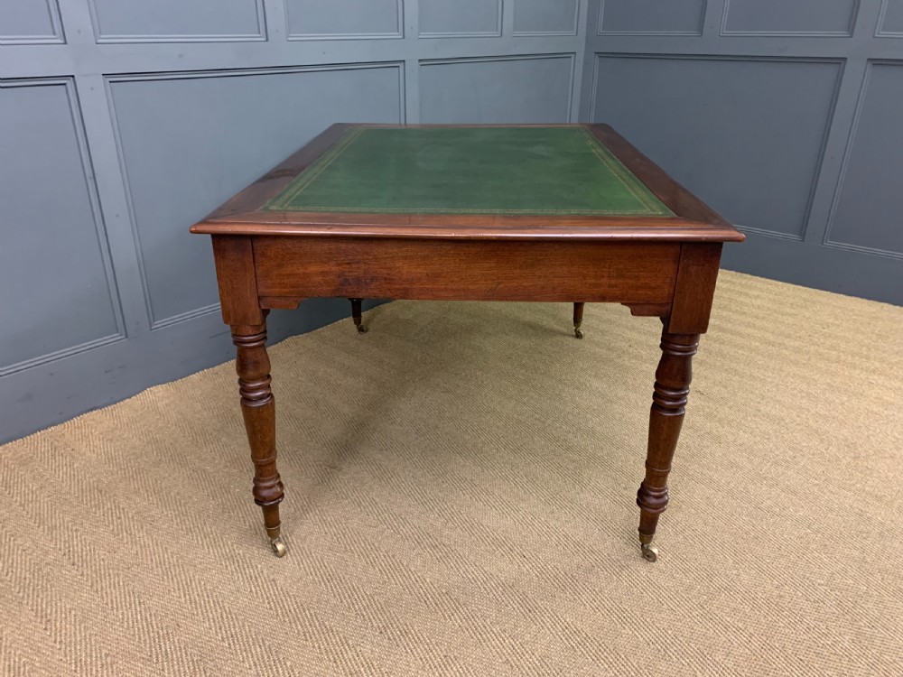 Victorian Mahogany 4 Drawer Partners Writing Table View IX