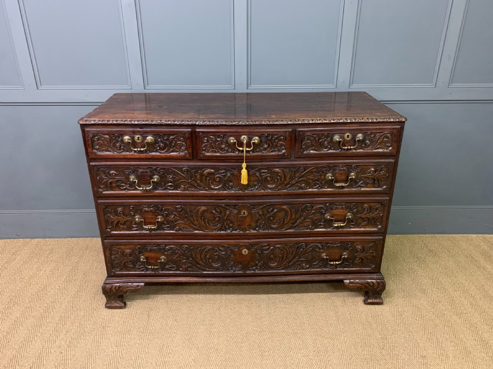 Large 18th Century Carved Walnut Commode View II