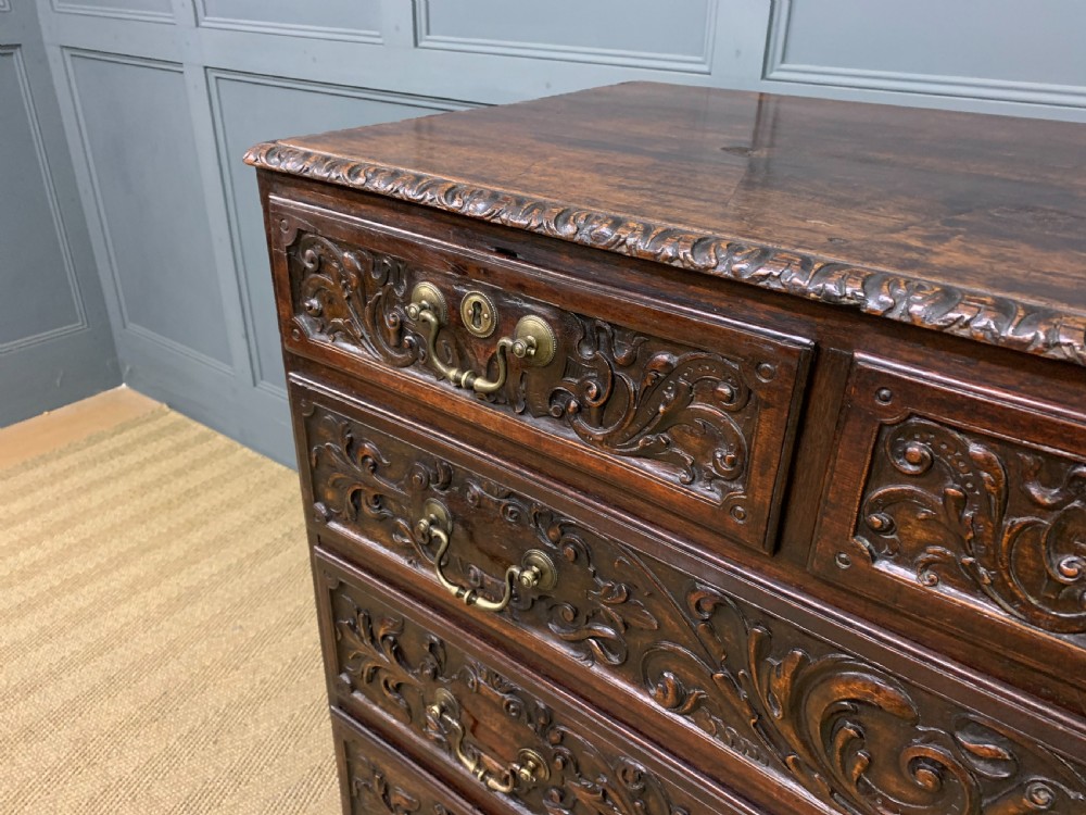 Large 18th Century Carved Walnut Commode View V