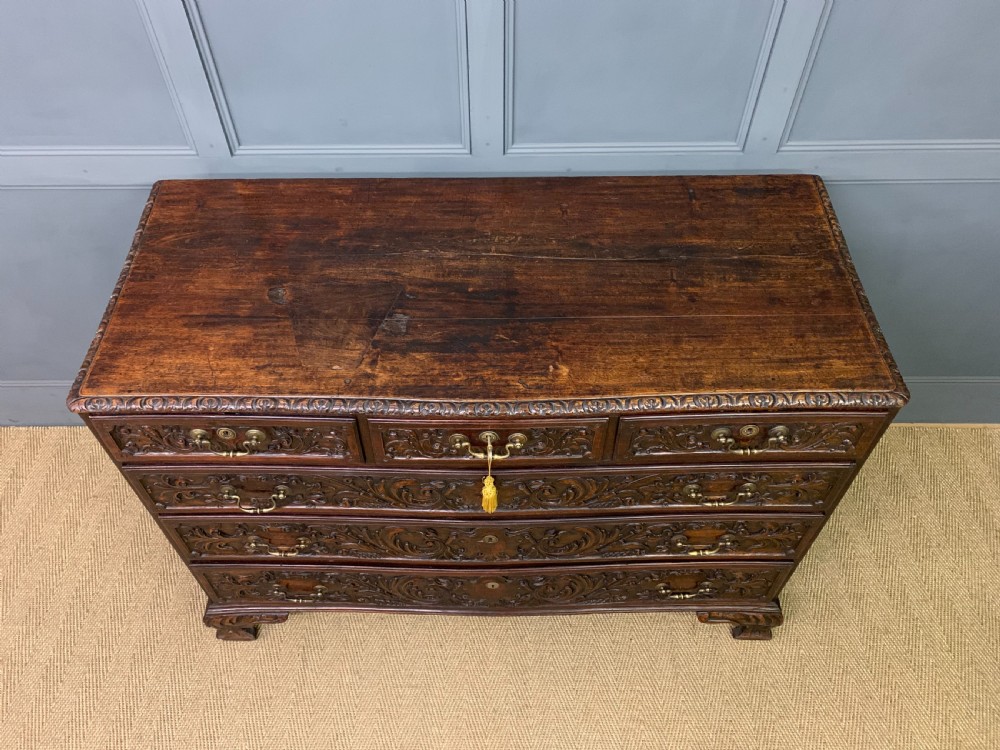 Large 18th Century Carved Walnut Commode View VIII