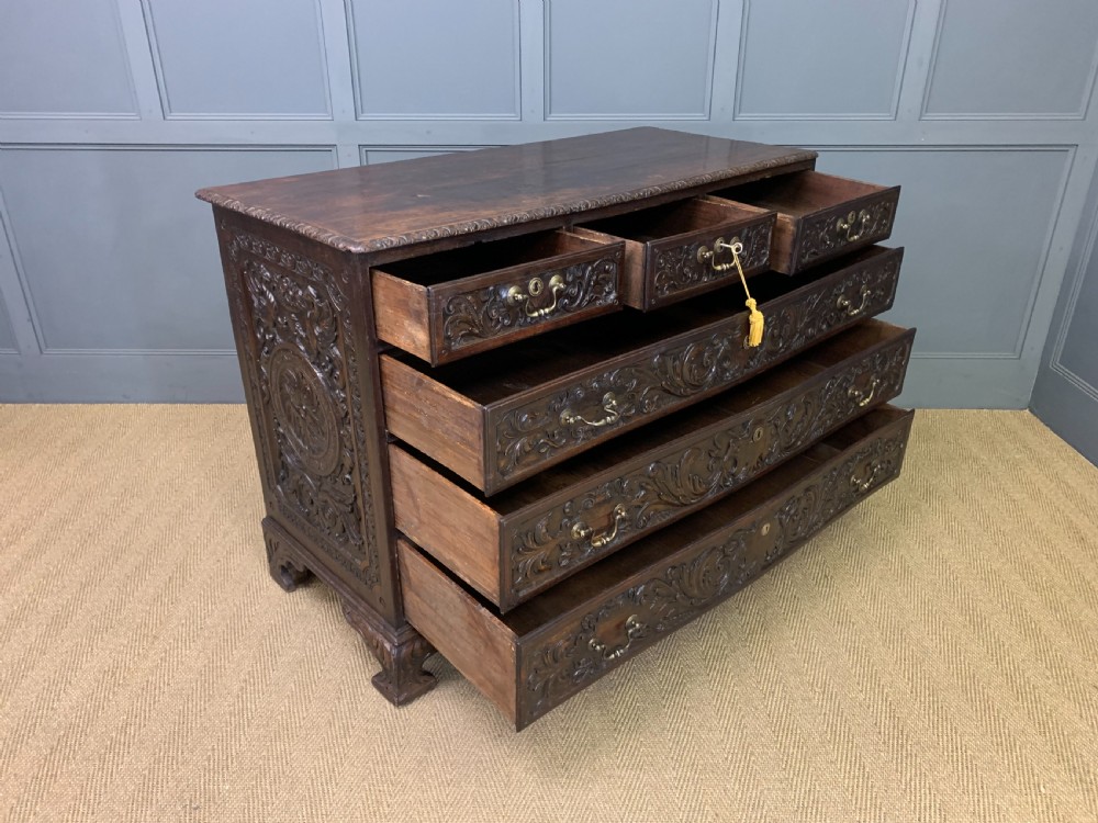 Large 18th Century Carved Walnut Commode View XV
