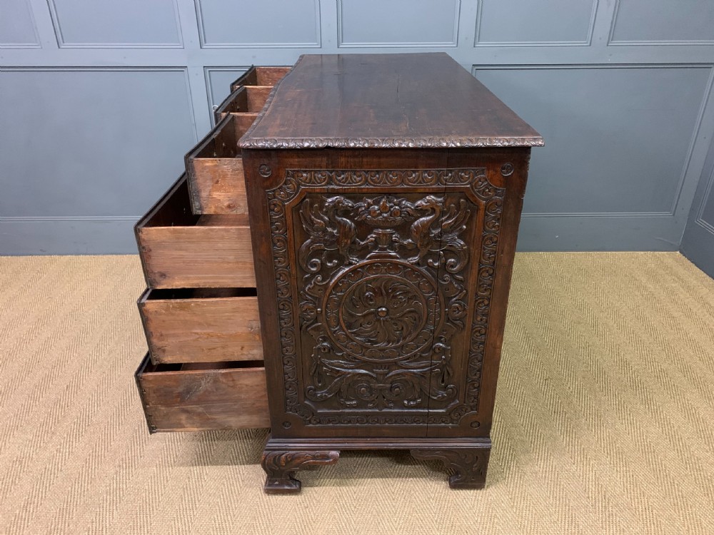 Large 18th Century Carved Walnut Commode View XVII