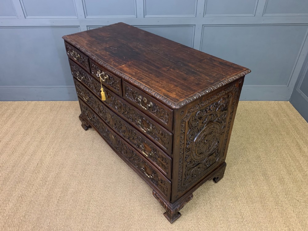 Large 18th Century Carved Walnut Commode View XVIII