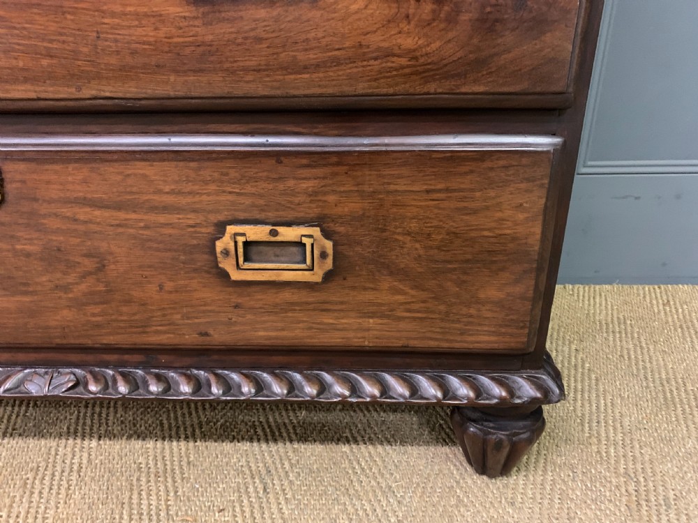 19th Century Anglo Indian Teak Military Chest of Drawers View VI