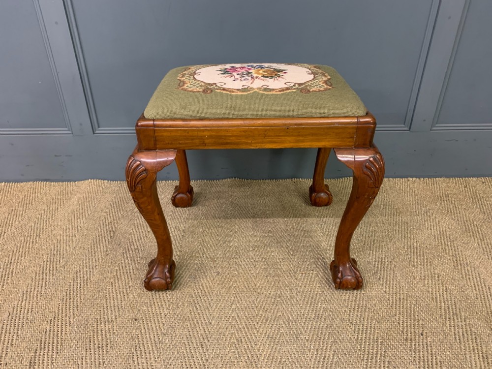 Early Georgian Style Walnut Stool View II