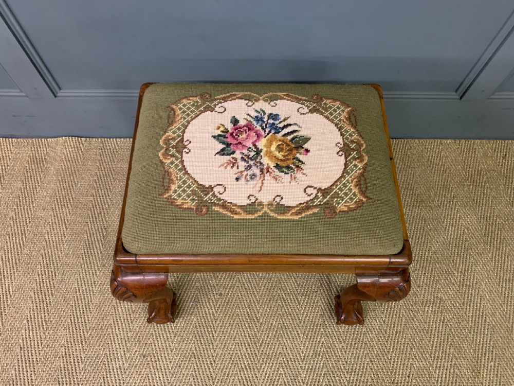 Early Georgian Style Walnut Stool View III
