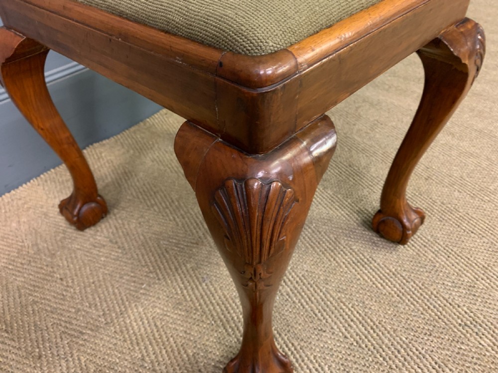 Early Georgian Style Walnut Stool View IV