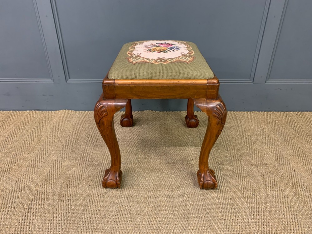 Early Georgian Style Walnut Stool View V