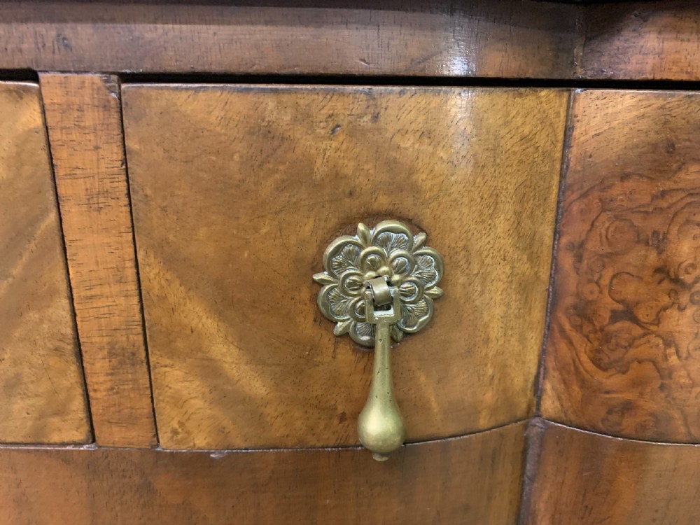 Burr Walnut 2 Drawer Side Table View IV
