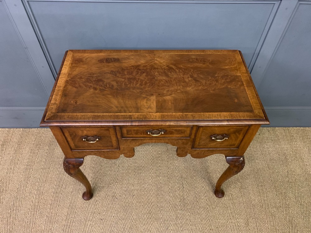 Burr Walnut Lowboy View IV