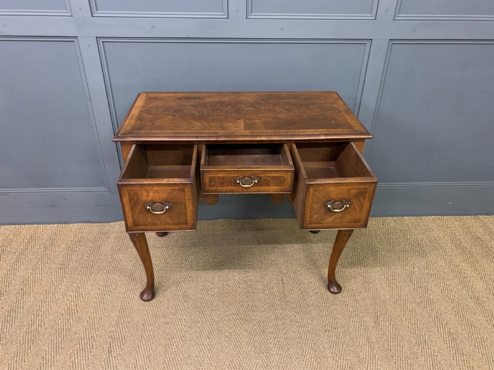 Burr Walnut Lowboy View VII