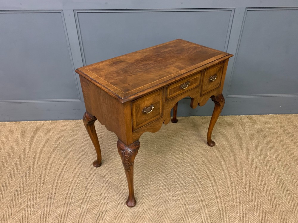 Burr Walnut Lowboy View VIII
