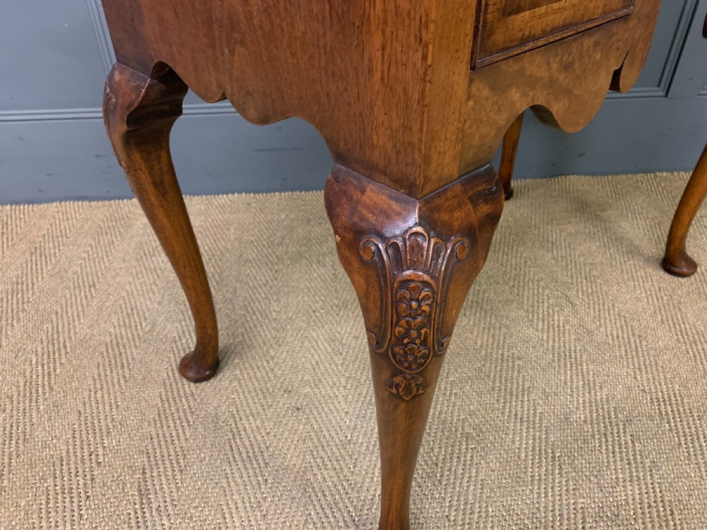 Burr Walnut Lowboy View XI