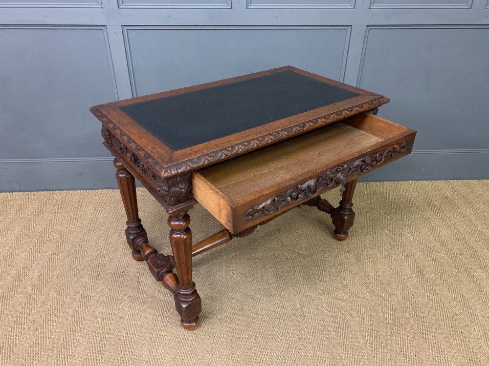 Victorian Carved Oak Table View XIV