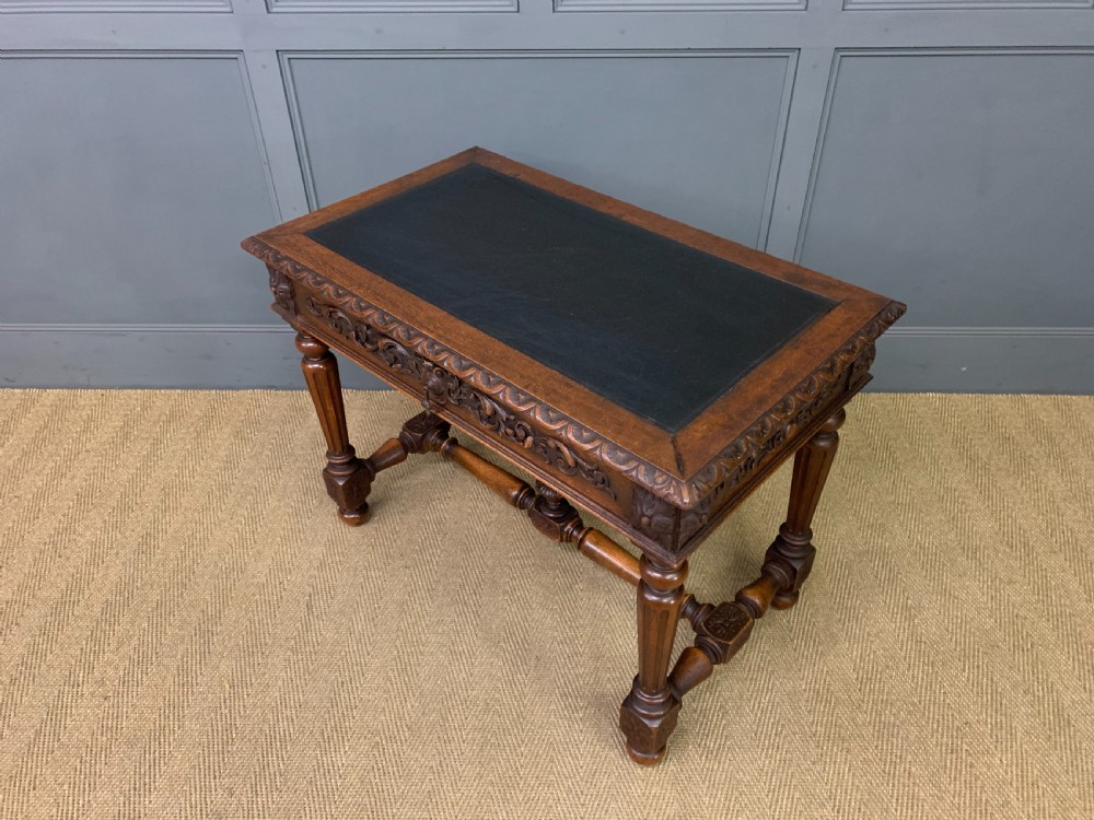 Victorian Carved Oak Table View XV
