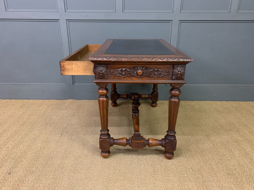 Victorian Carved Oak Table View XVI