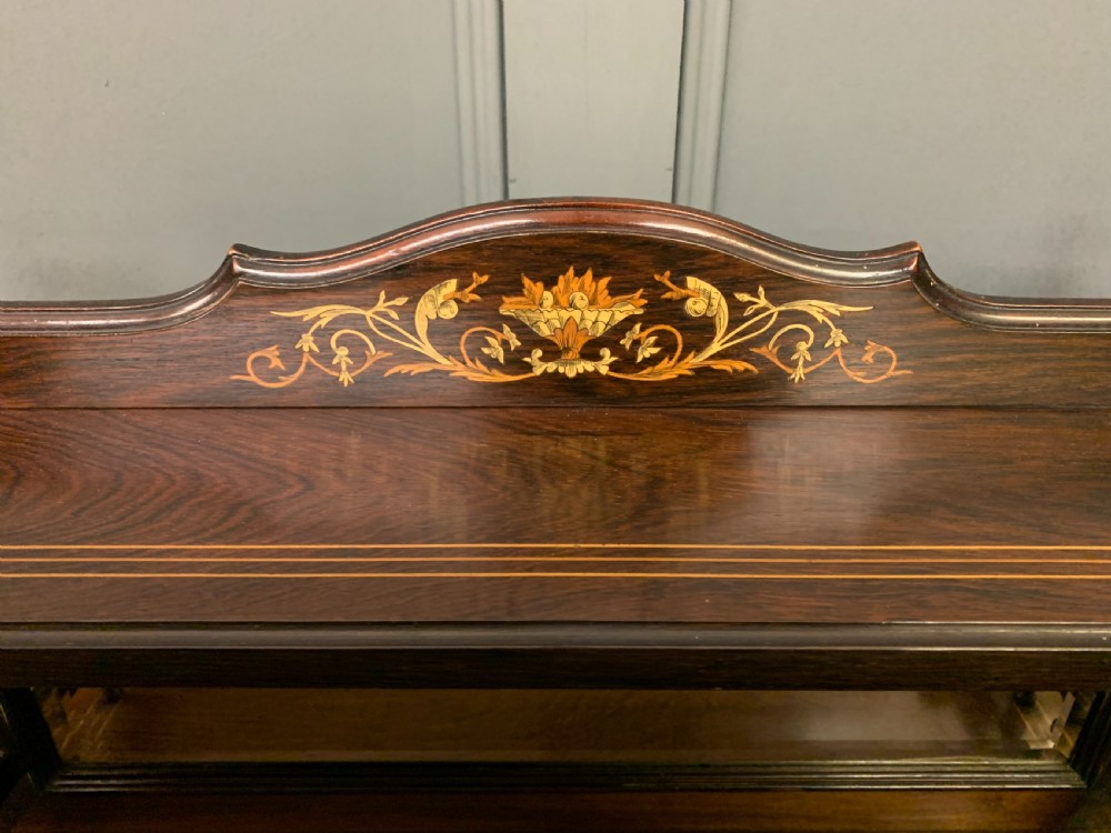 Late Victorian Inlaid Rosewood Music Cabinet View V
