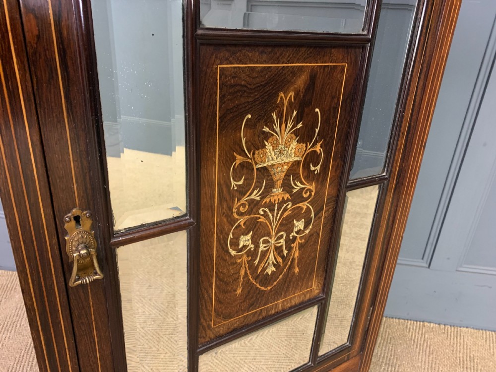 Late Victorian Inlaid Rosewood Music Cabinet View XI