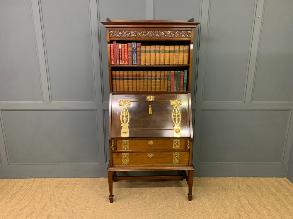 Shapland and Petter Arts and Crafts Bureau Bookcase View XIII