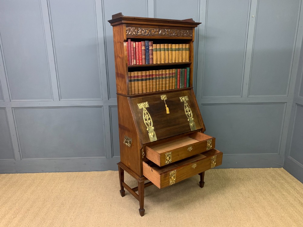 Shapland and Petter Arts and Crafts Bureau Bookcase View XIX