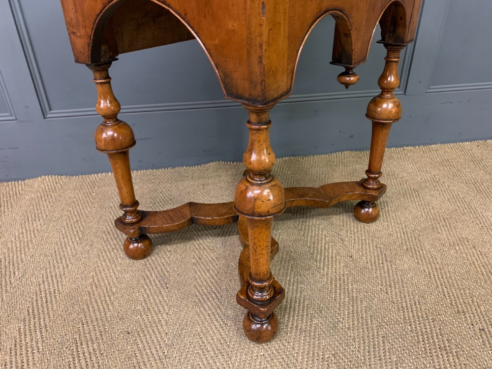 William and Mary Style Walnut Table View X