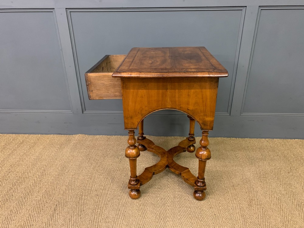William and Mary Style Walnut Table View XI