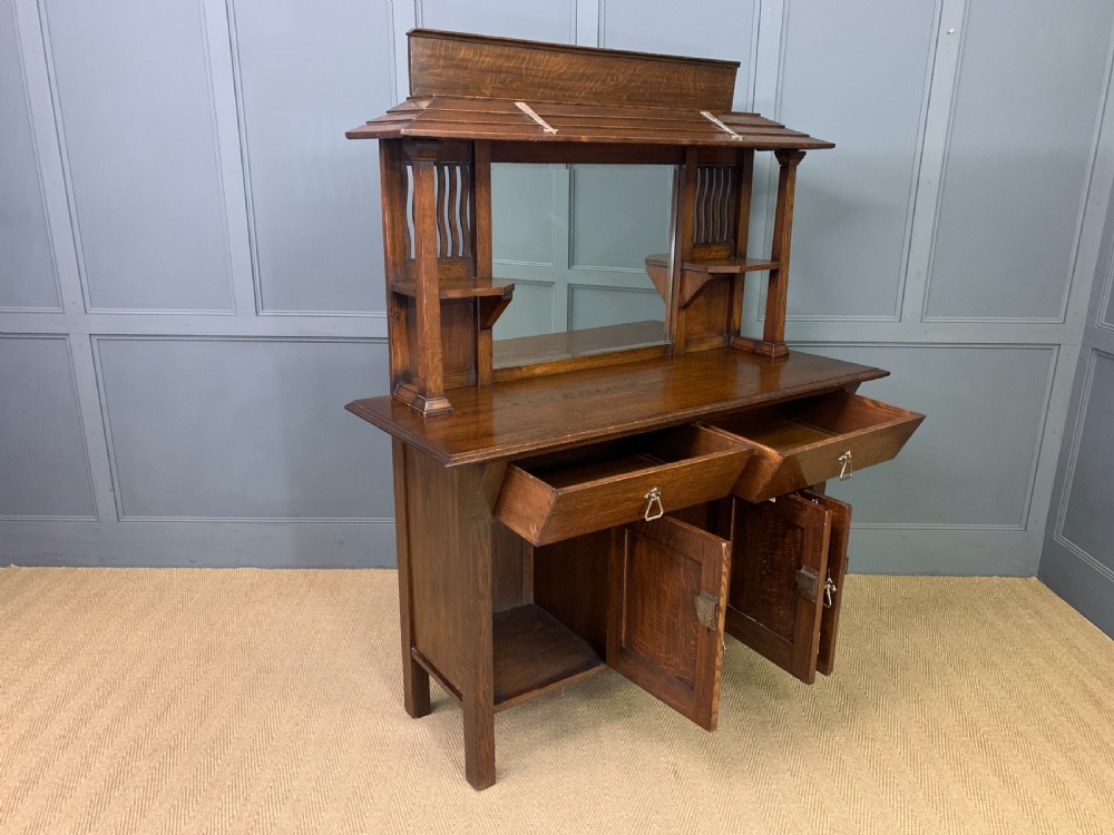 Liberty and Co. Arts and Crafts Oak Sideboard View XV