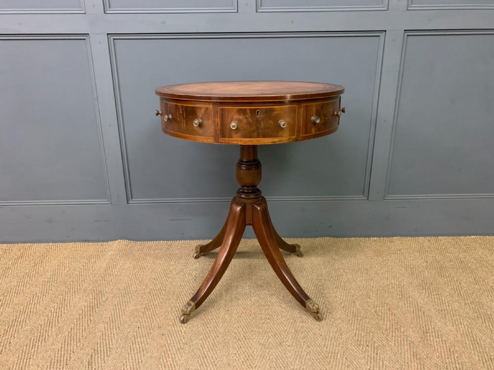Edwardian Mahogany Drum Table View III