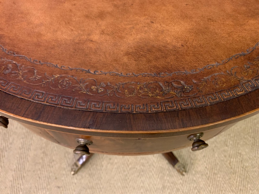 Edwardian Mahogany Drum Table View V