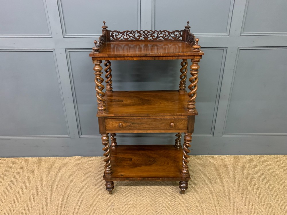 Victorian Rosewood 3 Tier Whatnot View II