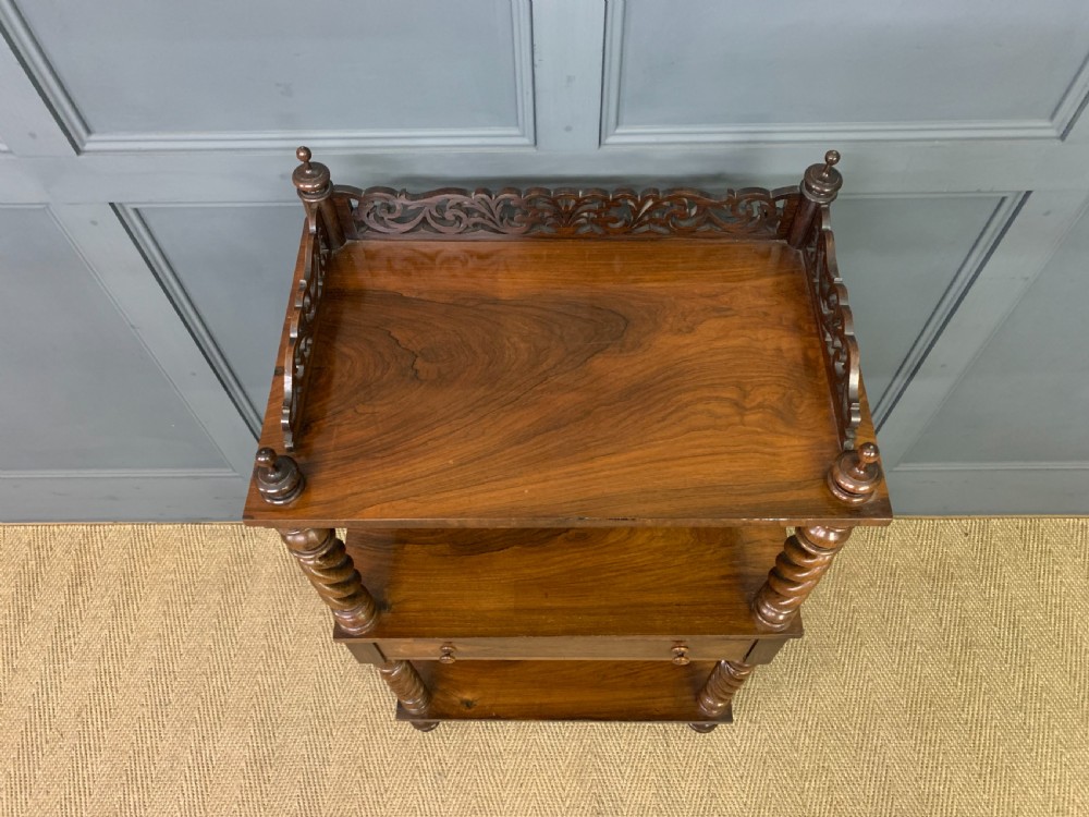 Victorian Rosewood 3 Tier Whatnot View V