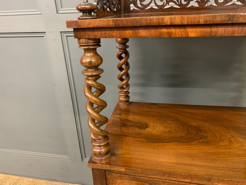 Victorian Rosewood 3 Tier Whatnot View VII