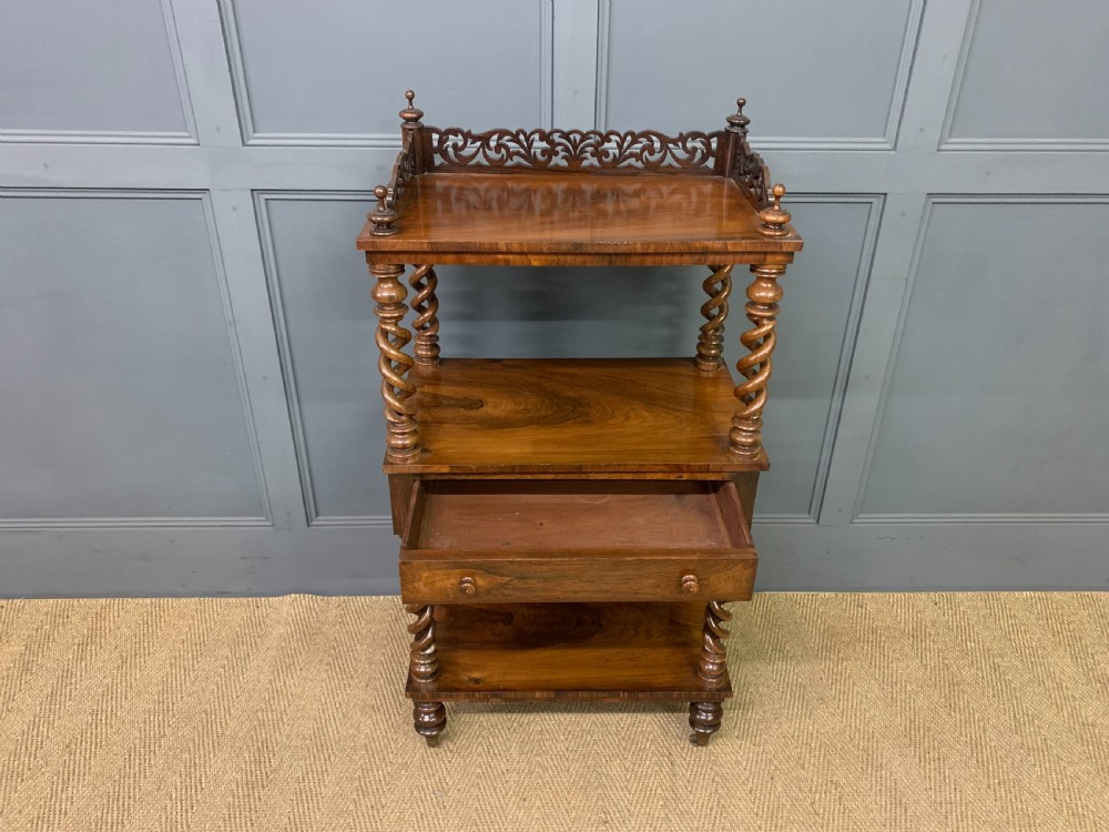 Victorian Rosewood 3 Tier Whatnot View VIII