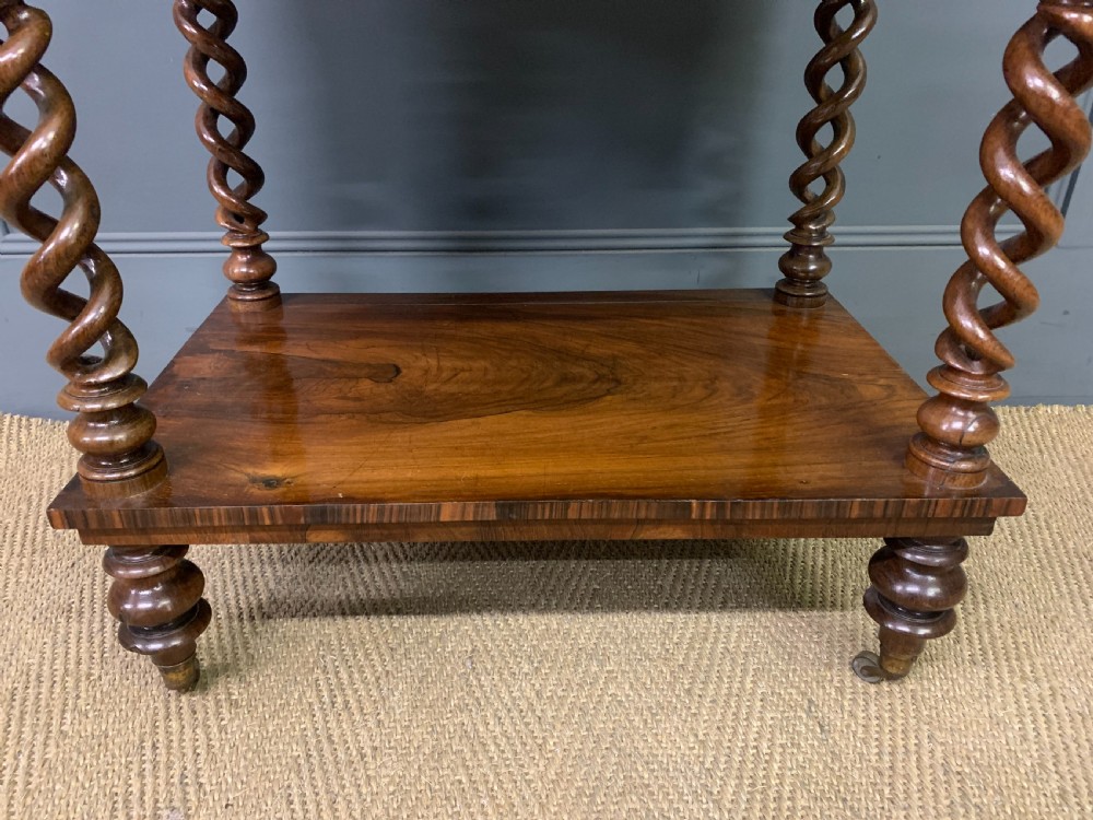 Victorian Rosewood 3 Tier Whatnot View X