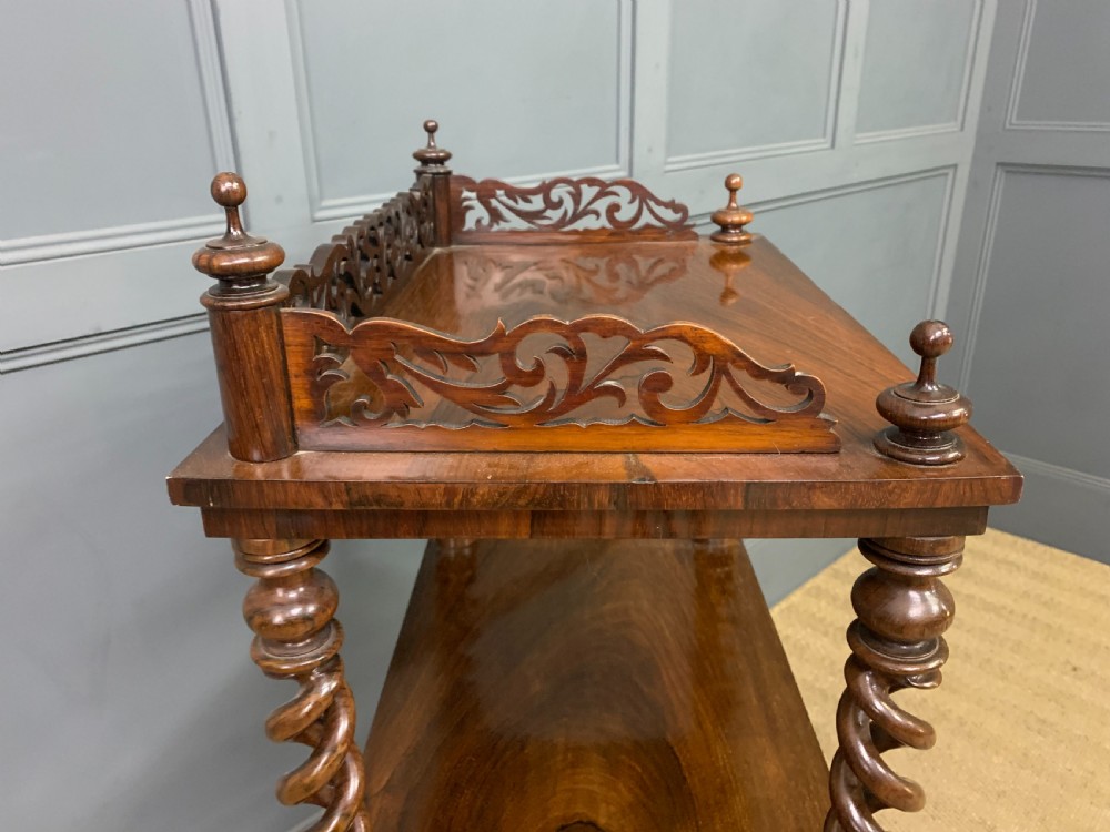 Victorian Rosewood 3 Tier Whatnot View XII