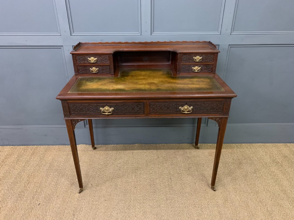 Late Victorian Mahogany Writing Desk View III