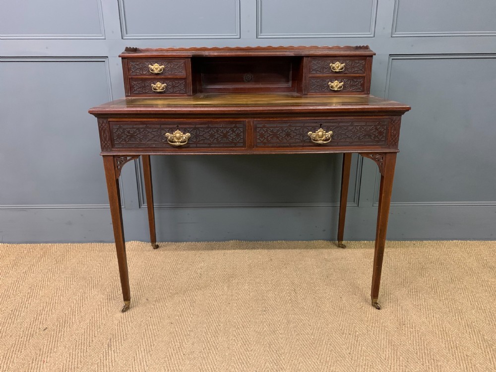 Late Victorian Mahogany Writing Desk View IV