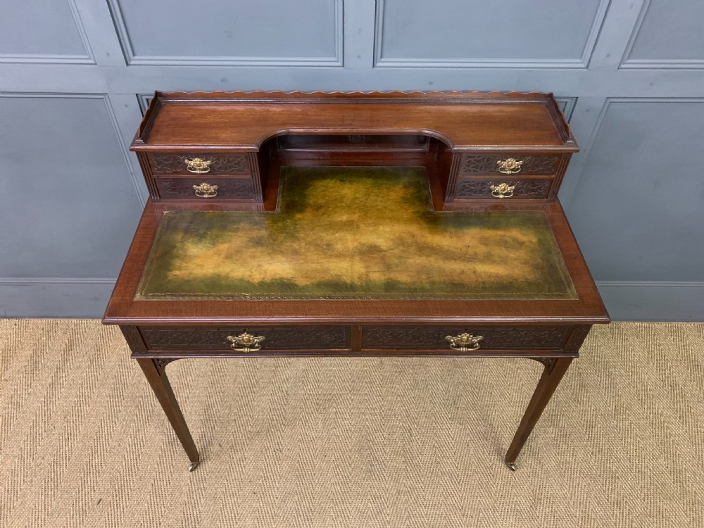 Late Victorian Mahogany Writing Desk View V